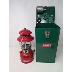 Vintage Coleman 200 Red Single Mantle Lantern Made in Canada T-66 Generator